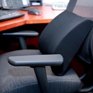 ElevateEase Memory Foam Lumbar support pillow.